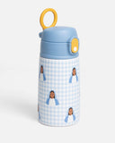 Mary Water Bottle – 13.5oz Stainless Steel - Blue Gingham