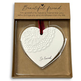 LCP Christmas Ornament So Loved Friend Heart