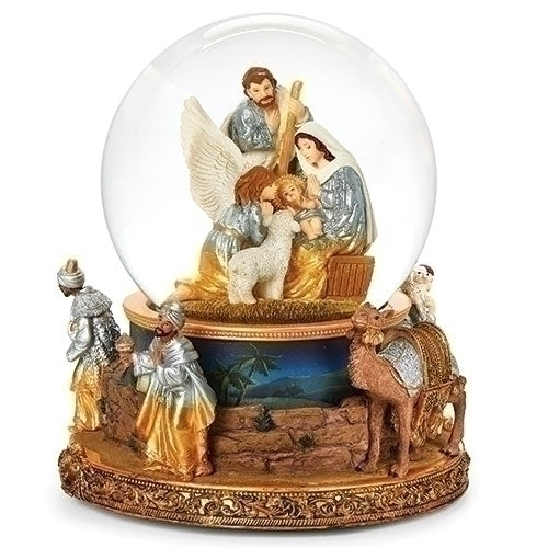 GLOBE - NATIVITY - HOLY FAMILY with ANGEL - 7