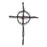 Wall Cross Crown Of Thorns Metal Wire