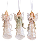 Christmas Ornament Musical Angels 3 Assorted 4in