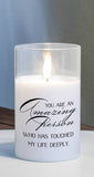LED Candle You Are An Amazing Person 5in
