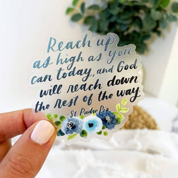 DECAL - REACH UP AS HIGH - JLP
