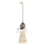 Ornament Angel Praying With Glitter Body