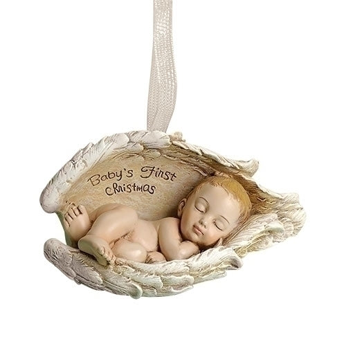 ORN - BABYS 1ST CHRISTMAS - WINGS