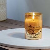 LED Candle You Are An Angel Sent 4in