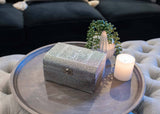 Keepsake Box Blessed Silver-Tone Metal-Stamped