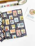 Ave Maria Post Navy Greeting Card I Catholic Gift & Card