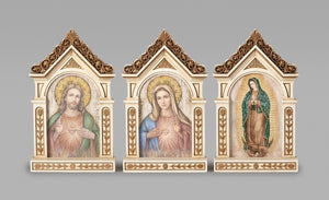 STATUE - SACRED HEART - TABLE TOP SHRINE - 6.25"