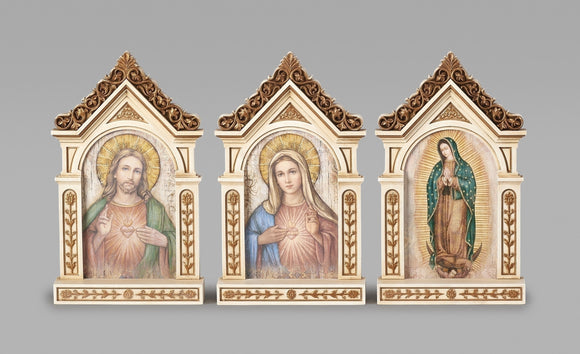 STATUE - SACRED HEART - TABLE TOP SHRINE - 6.25
