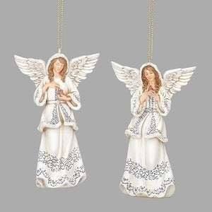 ORN - ANGEL - W - ASSORT - 4”
