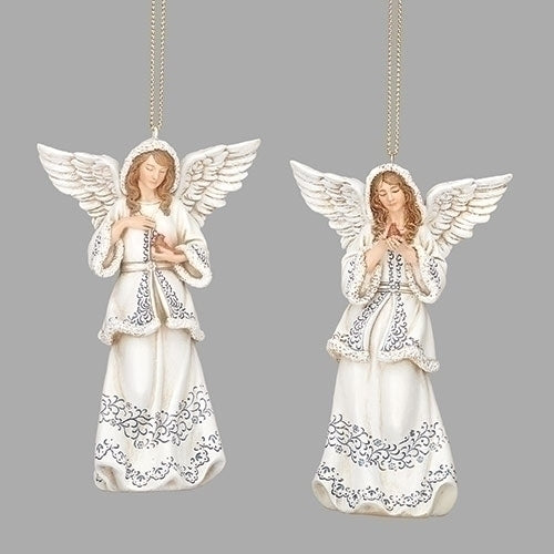 ORN - ANGEL - W - ASSORT - 4”