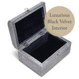 Keepsake Box Blessed Silver-Tone Metal-Stamped
