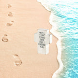 Tabletop Plaque Cross Footprints 2.75x4