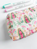PUFFER POUCH - Our Lady of Guadalupe lightweight waterproof puffer pouch
