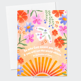 Set The World Ablaze Greeting Card