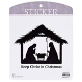 Sticker Holy Family In Creche