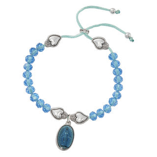 B - RSY - SACRED HEART - BLUE CRYSTAL - MM CHARM
