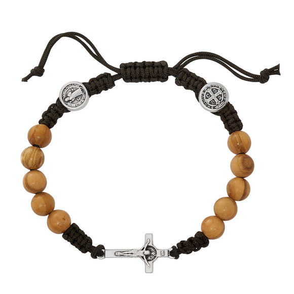 RSY - ST BENEDICT - MEDAL BEAD -OLIVEWOOD