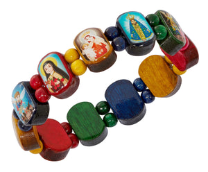 B - SAINT - COLORED WOOD - CHILD SIZE