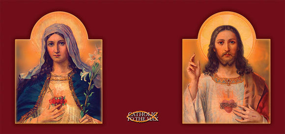 MUG - SACRED & IMMACULATE HEART - ANTIQUE