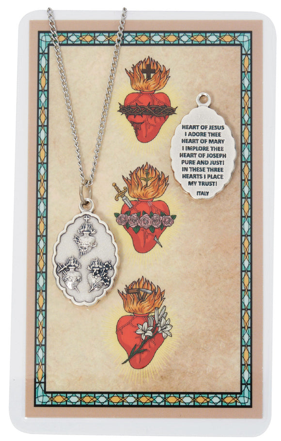 N - 3 HEARTS - PRAYER CARD