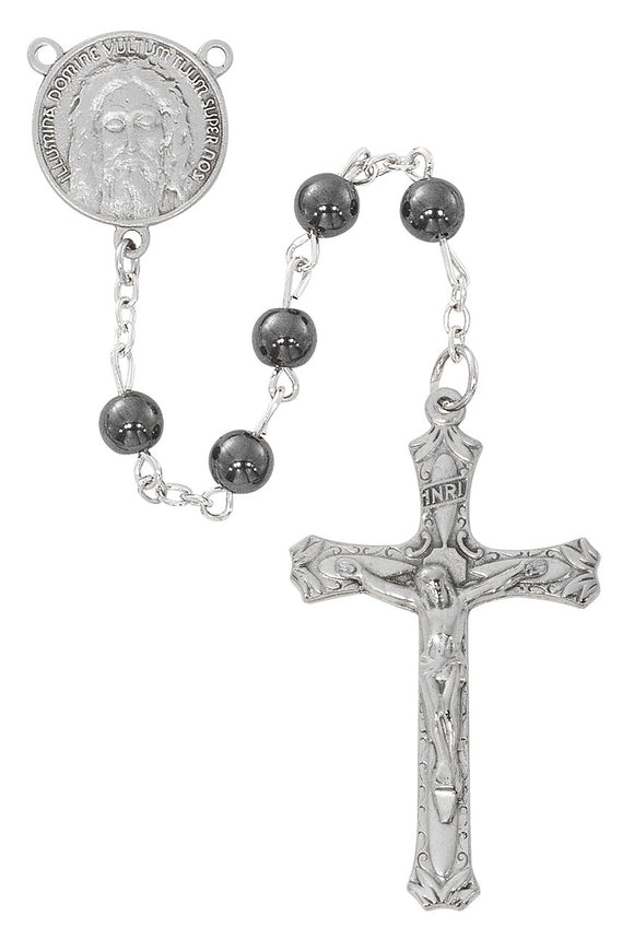 RSY - HOLY FACE - HEMATITE - 6MM