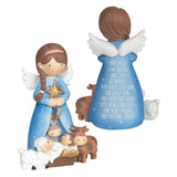 ANGEL WITH BABY JESUS AND ANIMALS
