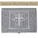 Keepsake Box Blessed Silver-Tone Metal-Stamped