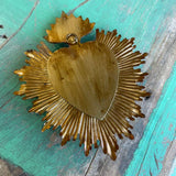 A - HEART - GOLD BOX - 5" X 4"