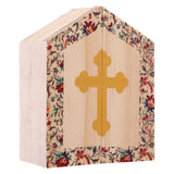 A - Our Lady of Guadalupe Diptych: Wood / 4-1/2" W x 3" H, 1-1/4" in Depth