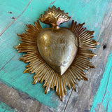 A - HEART - GOLD BOX - 5" X 4"