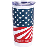 Tumbler - Blessed Is The Nation Wht 20 Oz