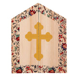 A - Our Lady of Guadalupe Diptych: Wood / 4-1/2" W x 3" H, 1-1/4" in Depth