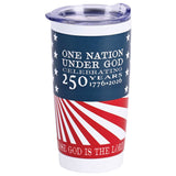 Tumbler - Blessed Is The Nation Wht 20 Oz