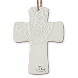 🎄 LCP Christmas Ornament Cross Lace Jesus