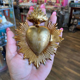 A - HEART - GOLD BOX - 5" X 4"
