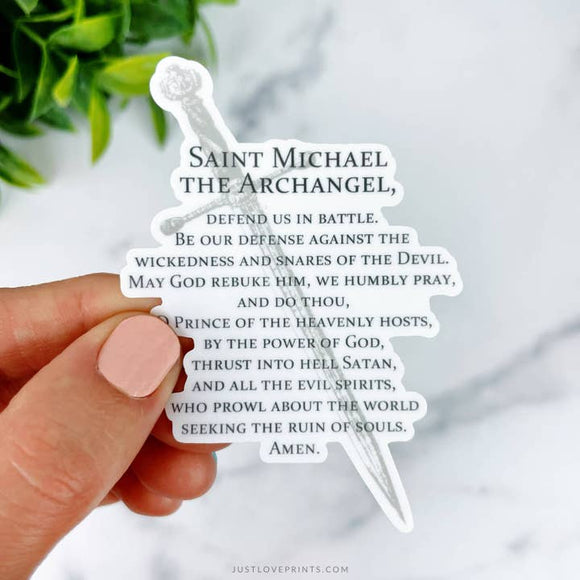 DECAL - ST MICHAEL PRAYER - JLP