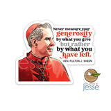 Decal - Ven. Fulton J. Sheen