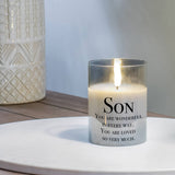 LED Candle Son, You Are Wonderful 4in