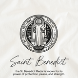 B - HOLY WATER - ST BENEDICT - Porcelain Beads: Gold Spacer Beads
